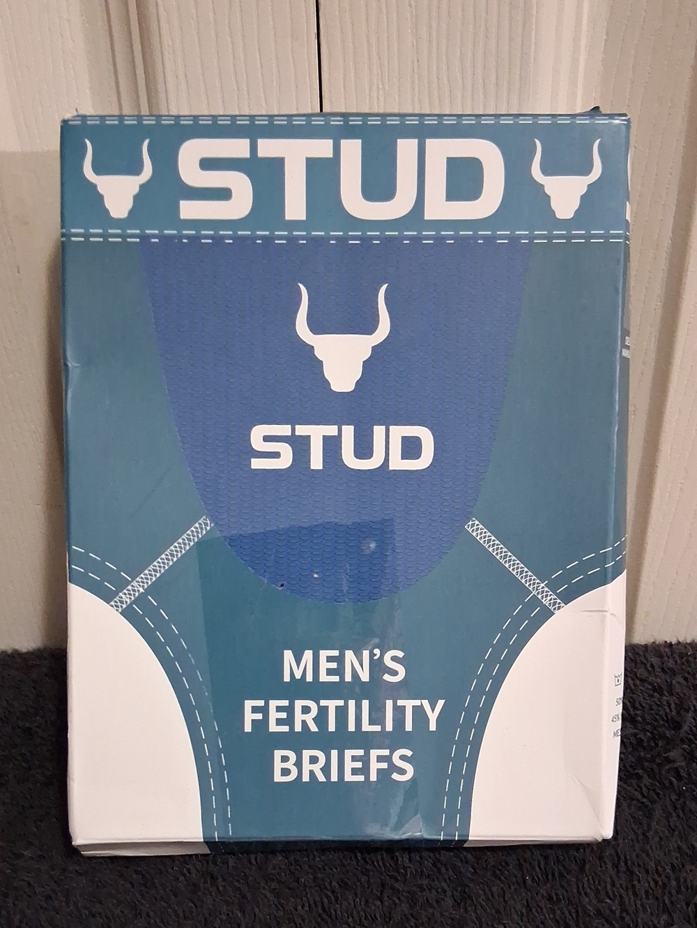 STUD Men’s Fertility Briefs - Blue - XS - 2 Pair - 3-in-1 Crotch Mesh Technology